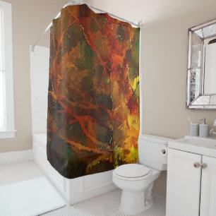 Rideaux De Douche Automne profond Terre riche automne Abstrait