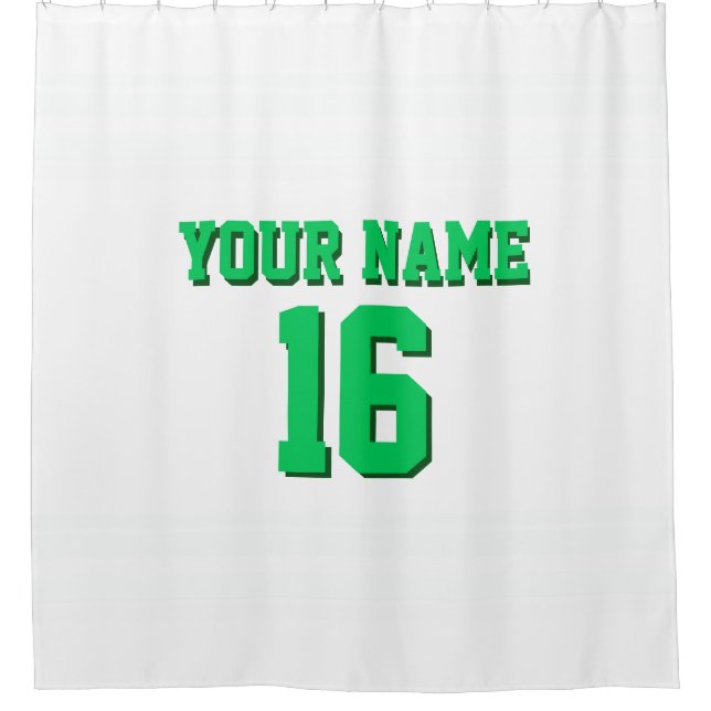 Rideaux De Douche avec White Stripes Sports Jersey (Devant)