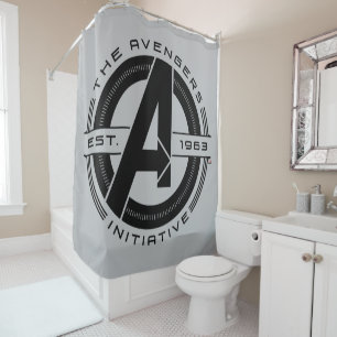 Rideaux De Douche Avengers Classiques Logo de l'initiative Avenger