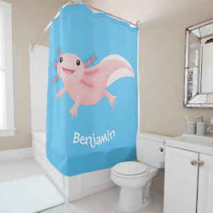 Rideaux De Douche axolotl rose pâle