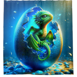 Rideaux De Douche Baby Dragon