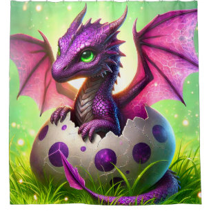 Rideaux De Douche Baby Dragon