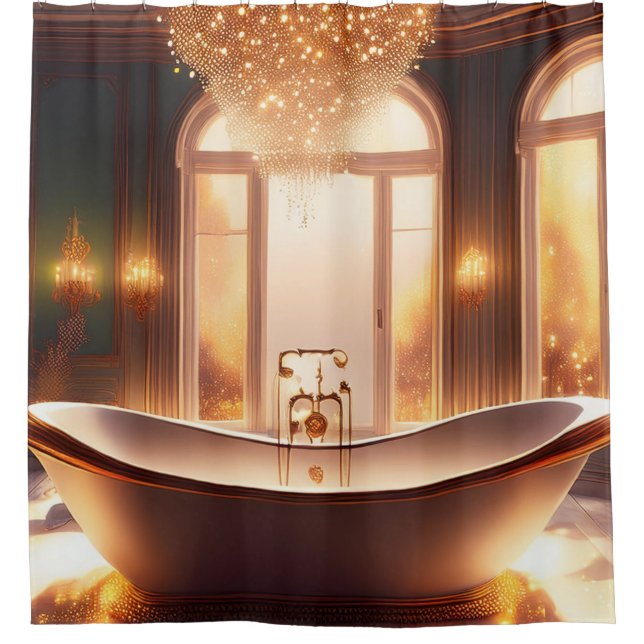 Rideaux De Douche Baignoire Golden Accent (Devant)