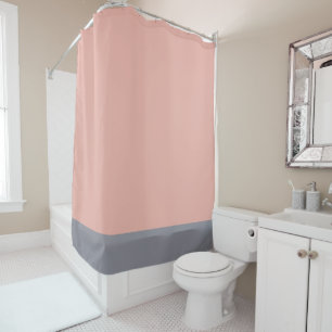 Rideaux De Douche Bain de boue de corail gris et clair