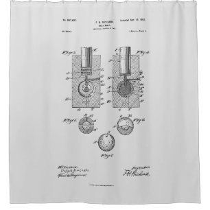 Rideaux De Douche Bal de golf 1902, Brevet