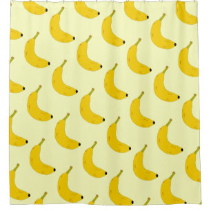 RIDEAUX DE DOUCHE BANANAS MOTIF DANS LE STYLE POP ART 