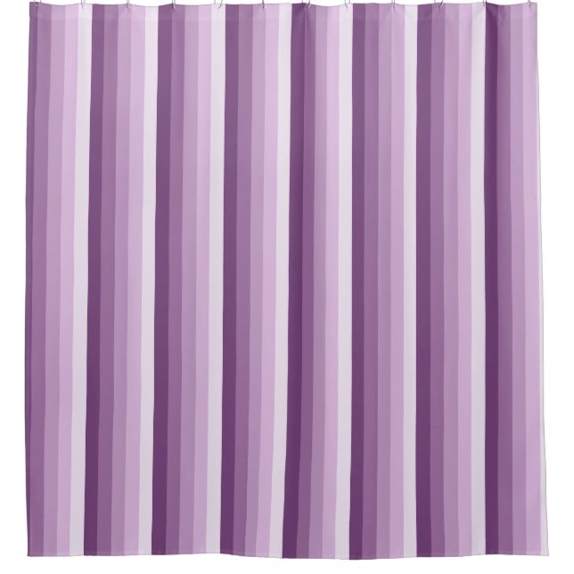 Rideaux De Douche Bandes d'ombre prune violette (Devant)