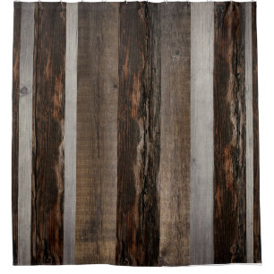 Rideaux De Douche Barres Récupérées Bois rustique