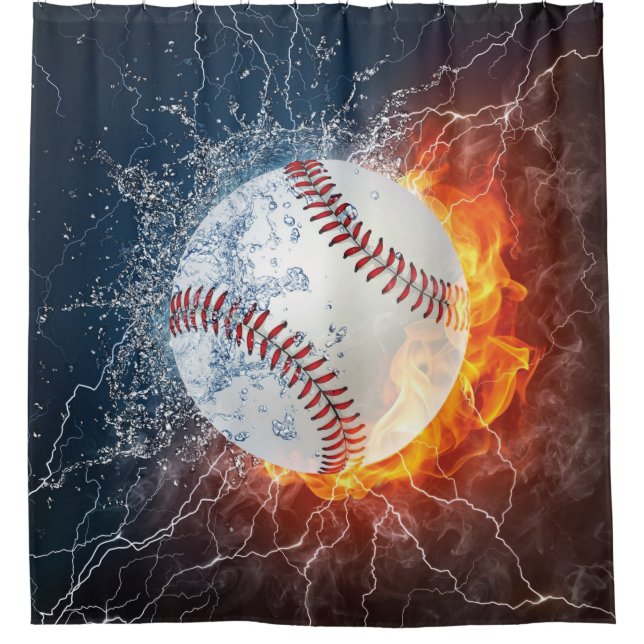 Rideaux De Douche Baseball (Devant)