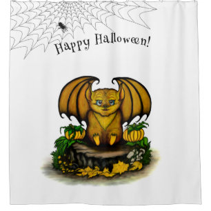 Rideaux De Douche Bat d'Halloween mignonne