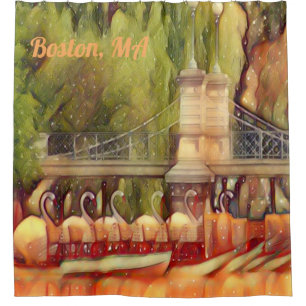Rideaux De Douche Bateaux Boston Swan