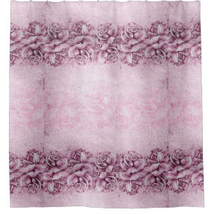 Rideaux De Douche Bath victorien vintage de mauve de lavande de