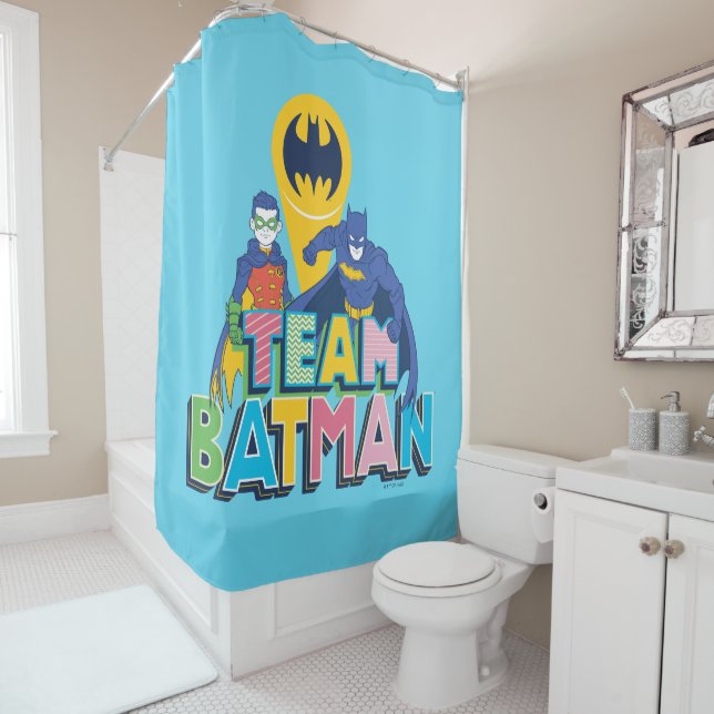 Rideaux De Douche Batman | Team Batman (En situation)