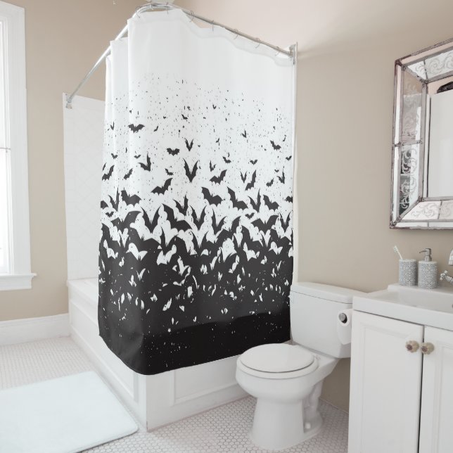 Rideaux De Douche Bats (En situation)