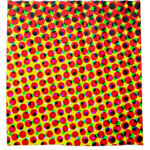 Rideaux De Douche BD vintage coloré demi-teint backabstraite