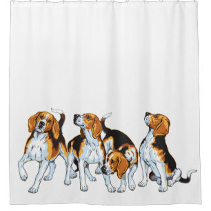 Rideaux De Douche beagle hounds