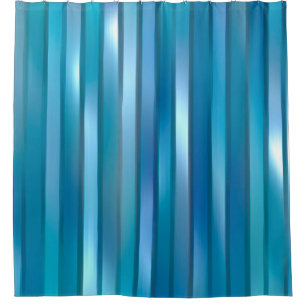 Rideaux De Douche Beau arrière - plan vertical abstrait bleu avec l