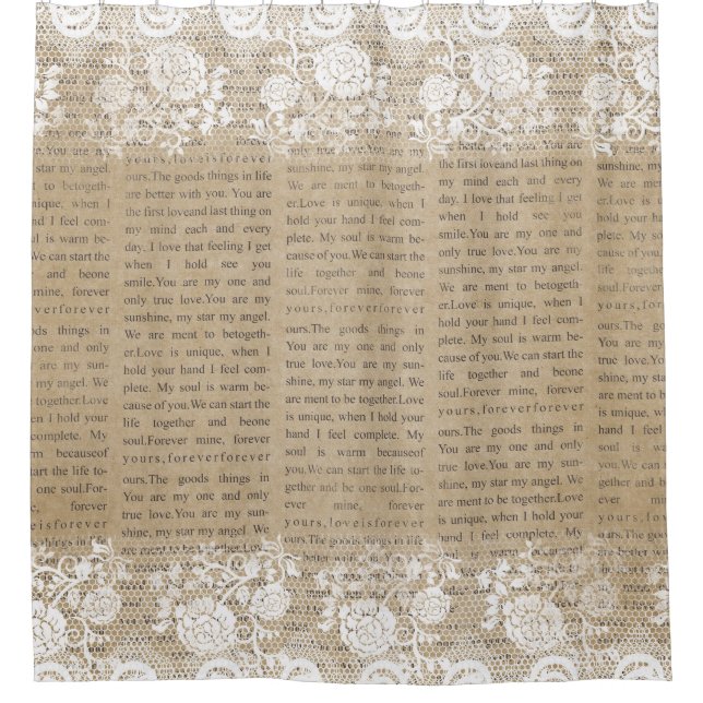 Rideaux De Douche Beau pays chic minable (Devant)