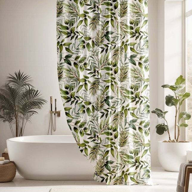 Rideaux De Douche Beaux Feuilles de fougères (Créateur téléchargé)