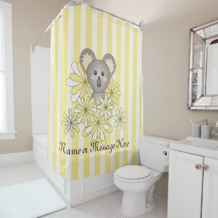 Rideaux De Douche Bébé de caricatures jaunes Koala Kids