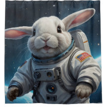 Bébé lapin dans l'espace