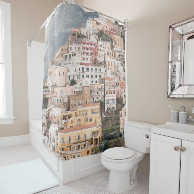 Rideaux De Douche Bella Positano #5 #travel #wall #art (En situation)