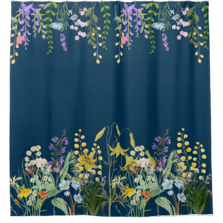 Rideaux De Douche Belle et élégante couette Fleur sauvage