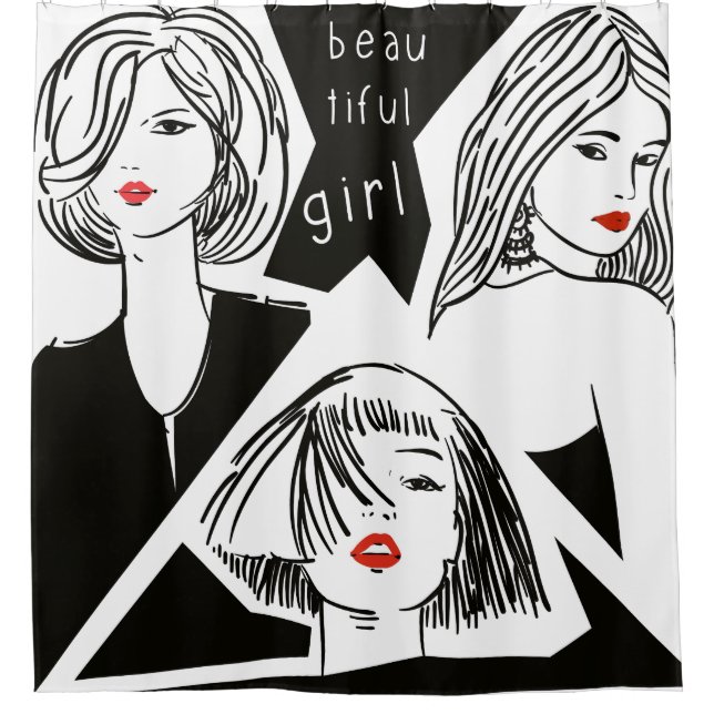 Rideaux De Douche belle fille (Devant)