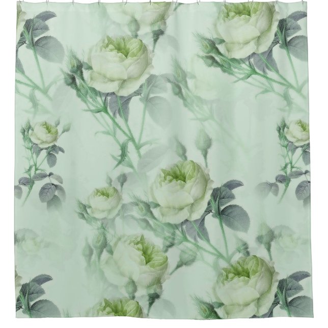 Rideaux De Douche Belle florale Vintage (Devant)