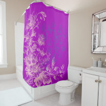 Belle Flore violette et papillons