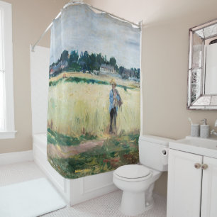 Rideaux De Douche Berthe Morisot - Dans le champ de roues à Gennevil