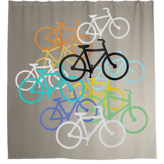 Rideaux De Douche Bicyclettes (Devant)