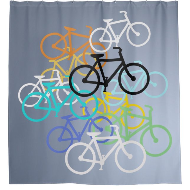 Rideaux De Douche Bicyclettes (Devant)