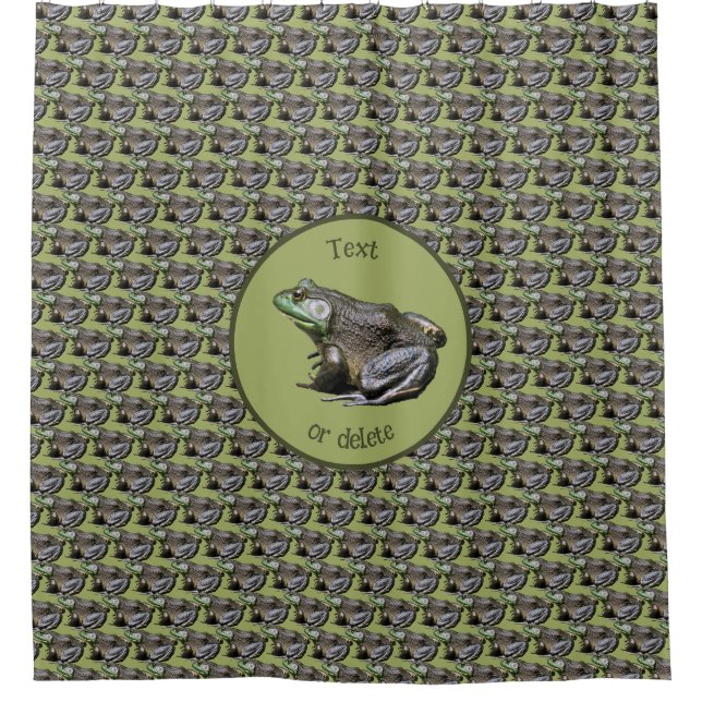 Rideaux De Douche Big Old Bullfrog Nature Personnalisée (Devant)