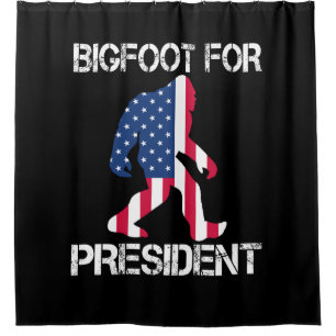 Rideaux De Douche Bigfoot pour le président Funny Bigfoot