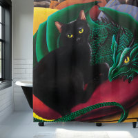 Black Cat Green Dragon