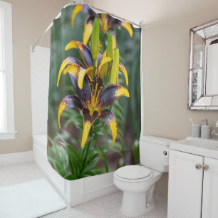 Rideaux De Douche Black Hybrid Asiatique Lily, Fleur Photographie