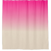 Blanc Antique et Motif Ombré Rose Ciel d'Hiver