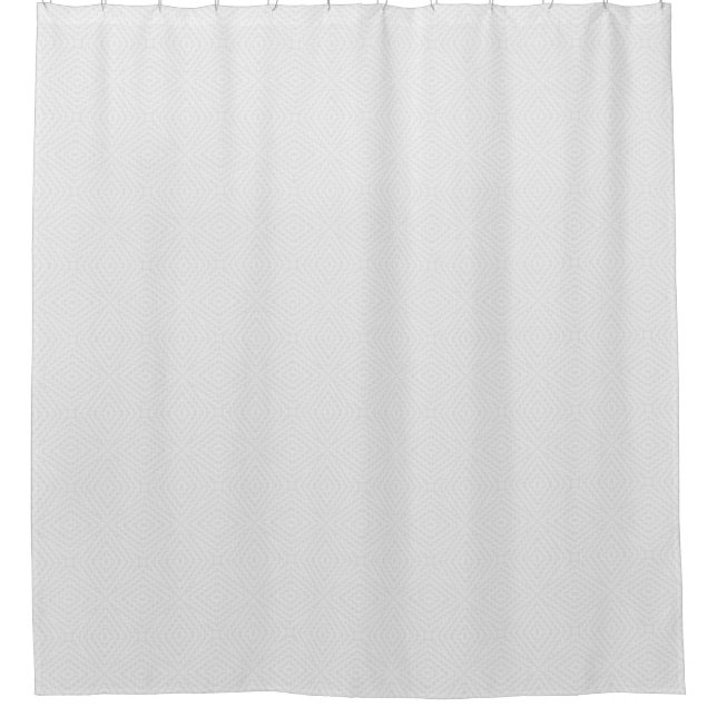 Rideaux De Douche Blanc solide texturé. (Devant)