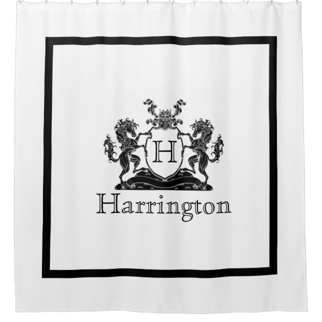 Rideaux De Douche Blason de Cheval Royal (Devant)