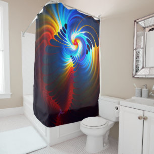 Rideaux De Douche Bleu gravitationnel