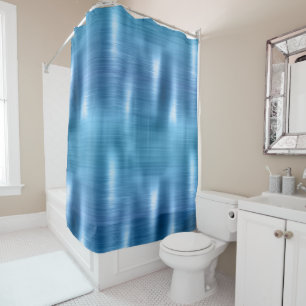 Rideaux De Douche Bleu métallique Aqua