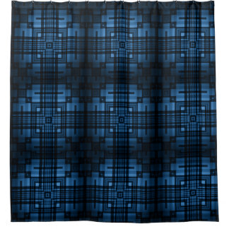 Rideaux De Douche bleu monochrome