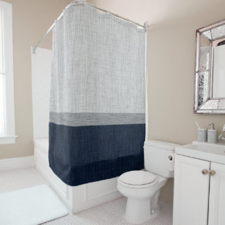 Rideaux De Douche Blocage de couleur Bleu bleu marine