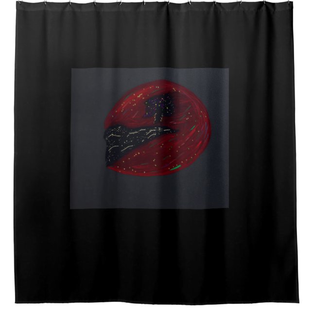 Rideaux De Douche Blood Moonlit Night Shower Curtain (Devant)