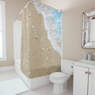 Rideaux De Douche Blue Beach Waves