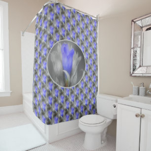 Rideaux De Douche Blue Gentian Flower Nature