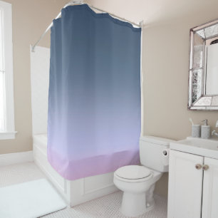 Rideaux De Douche Blue-pink ombre
