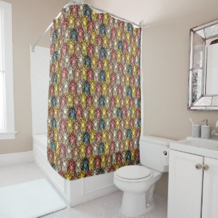 Rideaux De Douche Boho coloré Boodland Owl Motif