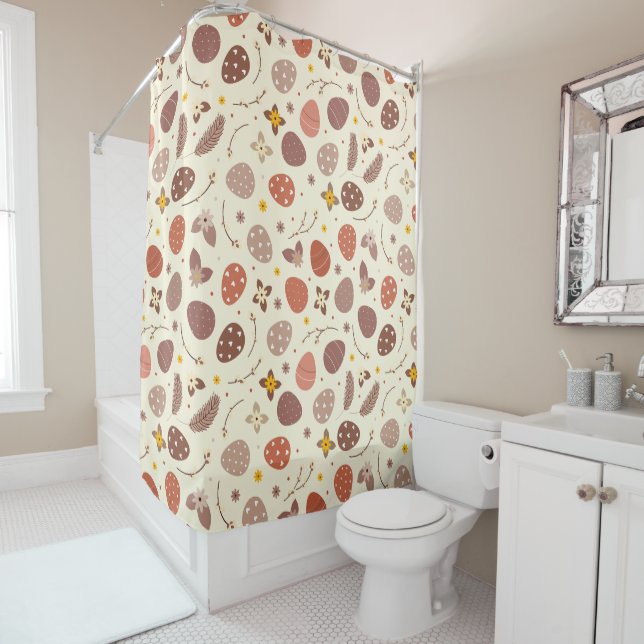 Rideaux De Douche Boho Pâques (En situation)